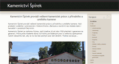 Desktop Screenshot of kamenictvispirek.cz