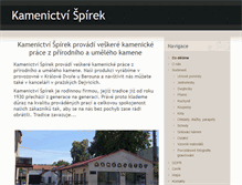 Tablet Screenshot of kamenictvispirek.cz